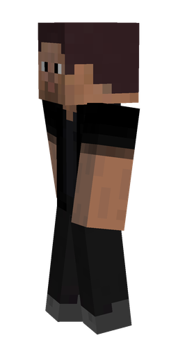 Black skin: body, left side render