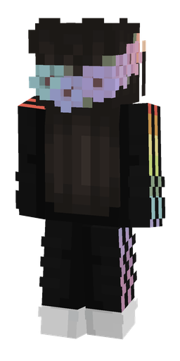 Black skin: body, back render
