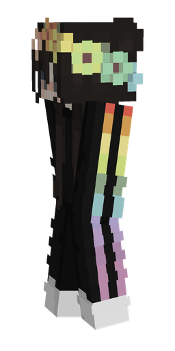 Black skin: body, left side render