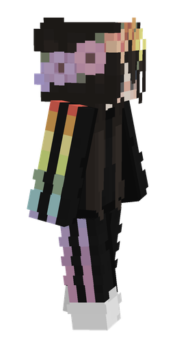 Black skin: body, right side render