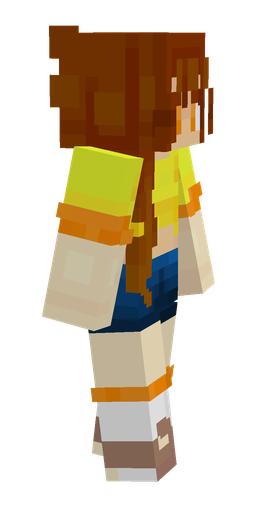 Brown skin: body, right side render