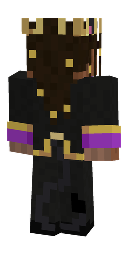 Black skin: body, back render