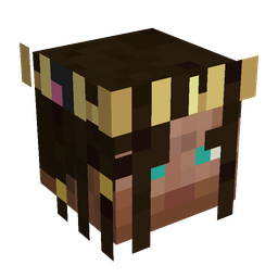 Black skin: head render