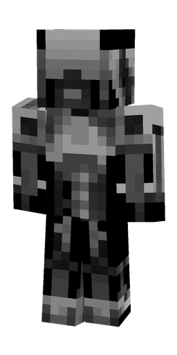 Black skin: body, back render