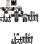 Black skin: raw texture render