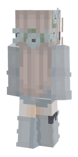 Blue skin: body, back render