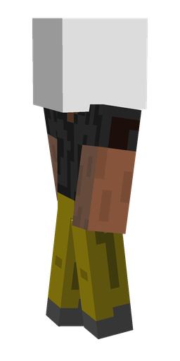 Black skin: body, left side render