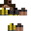 Black skin: raw texture render
