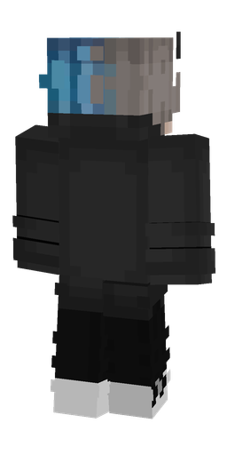 Black skin: body, back render