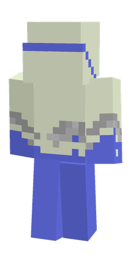 Blue skin: body, back render