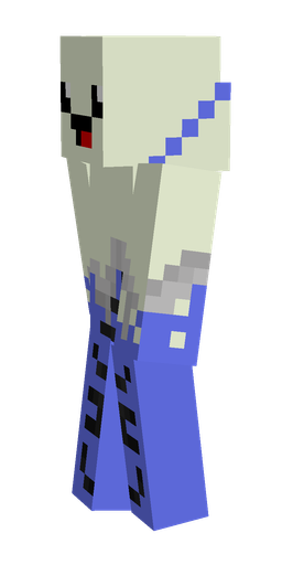 Blue skin: body, left side render