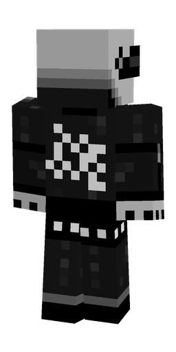 Black skin: body, back render