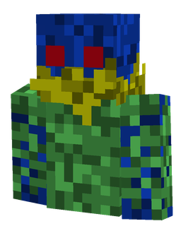 Blue skin: bust render
