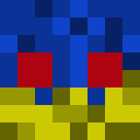 Blue skin: face render