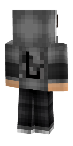Black skin: body, back render