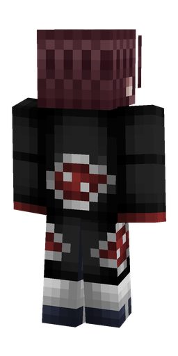 Black skin: body, back render