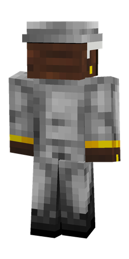 Black skin: body, back render