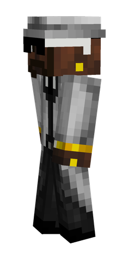 Black skin: body, left side render