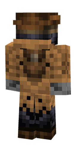 Black skin: body, back render