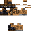 Black skin: raw texture render
