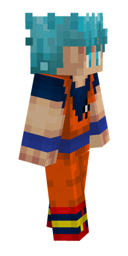Blue skin: body, right side render
