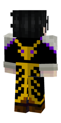 Black skin: body, back render