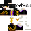Black skin: raw texture render