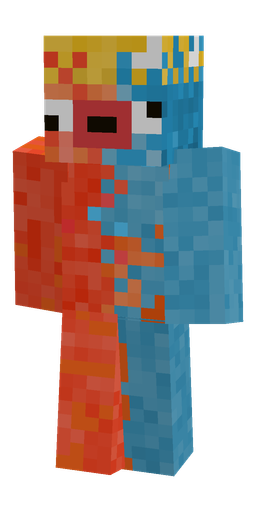 Blue skin: body, front render