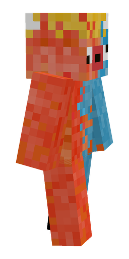 Blue skin: body, right side render