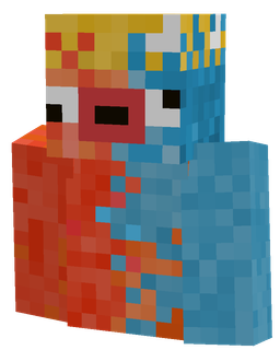 Blue skin: bust render
