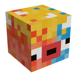 Blue skin: head render