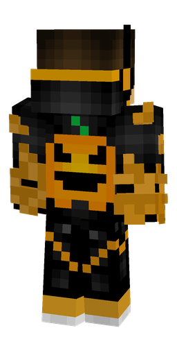 Black skin: body, back render
