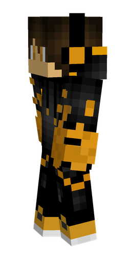 Black skin: body, left side render