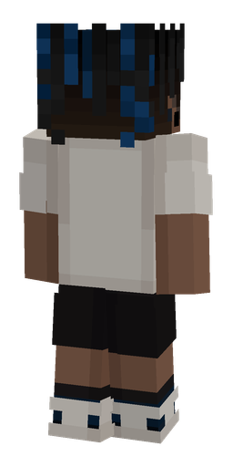 Black skin: body, back render