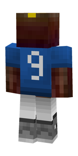 Blue skin: body, back render
