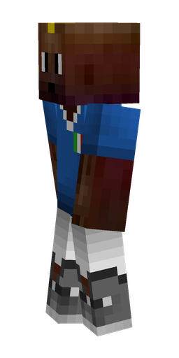 Blue skin: body, left side render