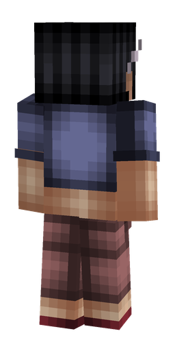 Blue skin: body, back render