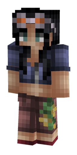 Blue skin: body, front render