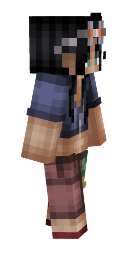 Blue skin: body, right side render