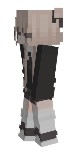 Black skin: body, left side render