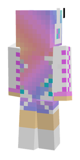 Blue skin: body, back render