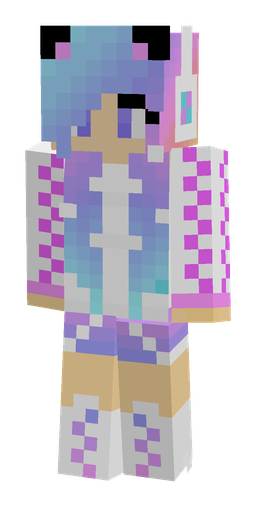 Blue skin: body, front render