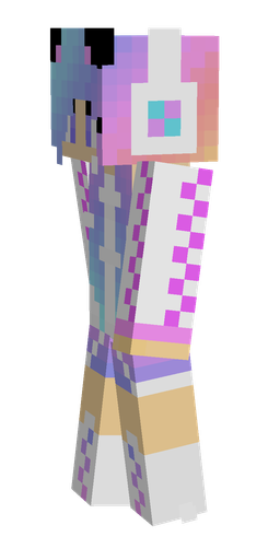 Blue skin: body, left side render