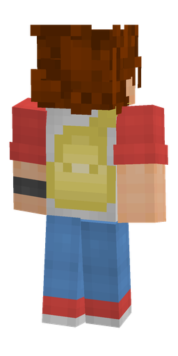 Blue skin: body, back render