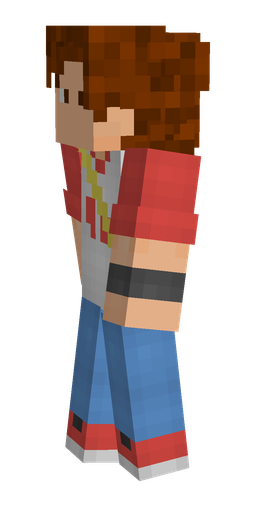 Blue skin: body, left side render