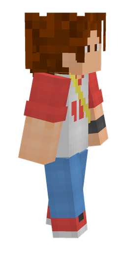 Blue skin: body, right side render