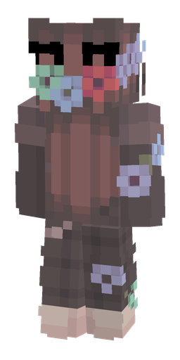 Dark skin: body, back render