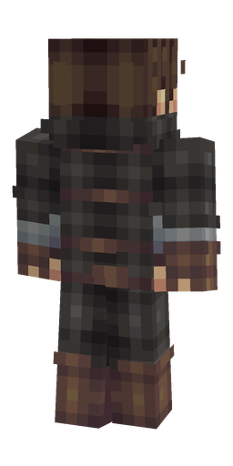 Black skin: body, back render