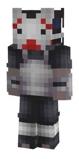 Black skin: body, front render