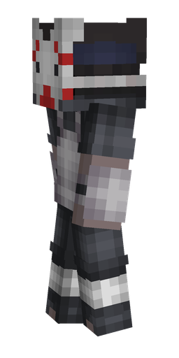Black skin: body, left side render